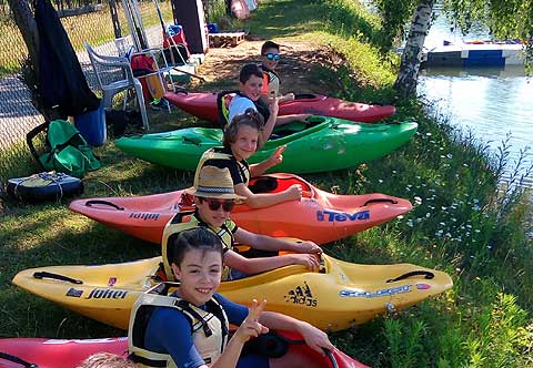 campus per ragazzi e bambini al free flow kayak val pellice torino